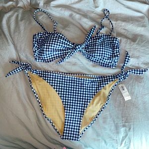 NWT Old Navy Gingham Bikini (Size L)